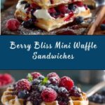 Mini Berries and Cream Waffle Sandwiches Recipe