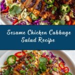 Sesame Chicken Cabbage Crunch Salad Recipe