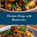 Chicken Wings with Mushrooms Recipe