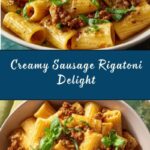 Creamy Sausage Rigatoni Recipe