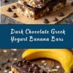 Dark Chocolate Greek Yogurt Banana Snack Bars Recipe