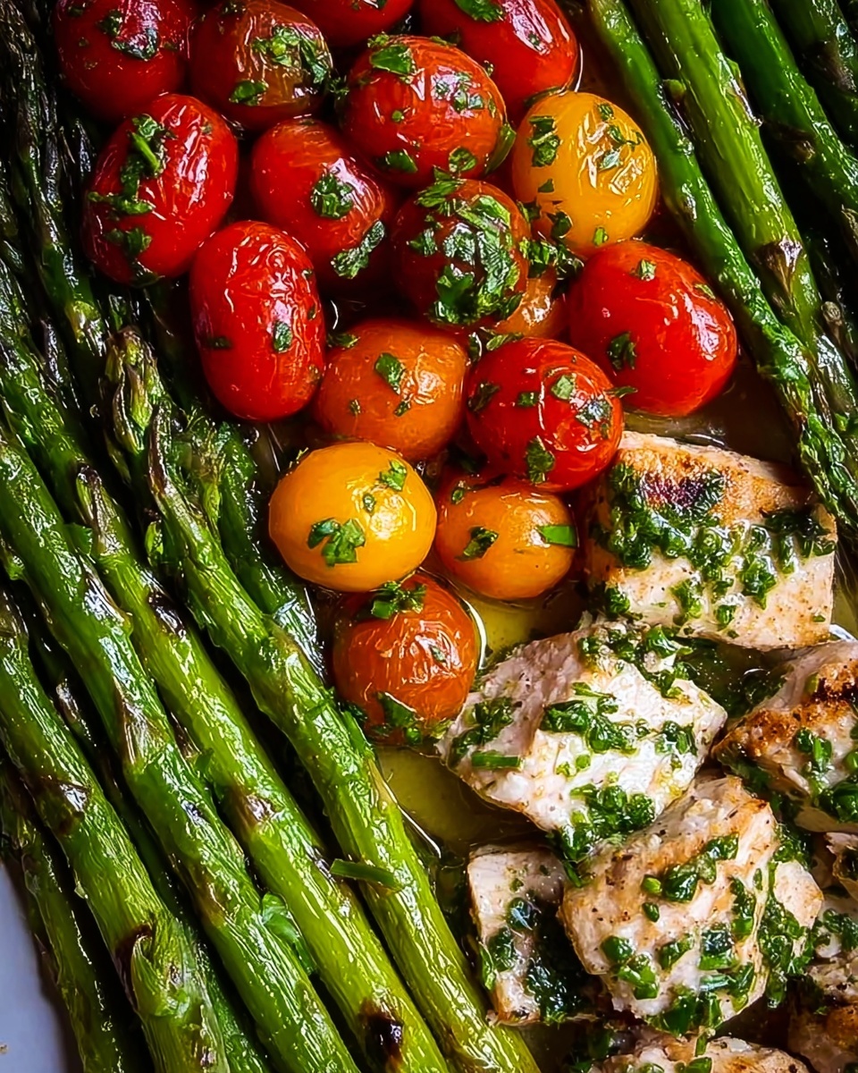 Pesto Chicken Tortellini with Sun-Dried Tomatoes and Asparagus Recipe - Recipe Image