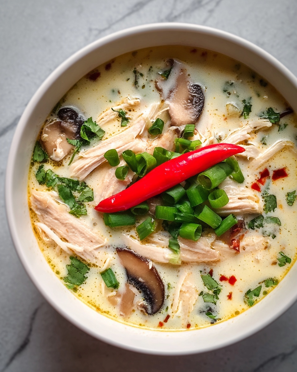 Thai Coconut Chicken Soup Recipe - Recipe Image