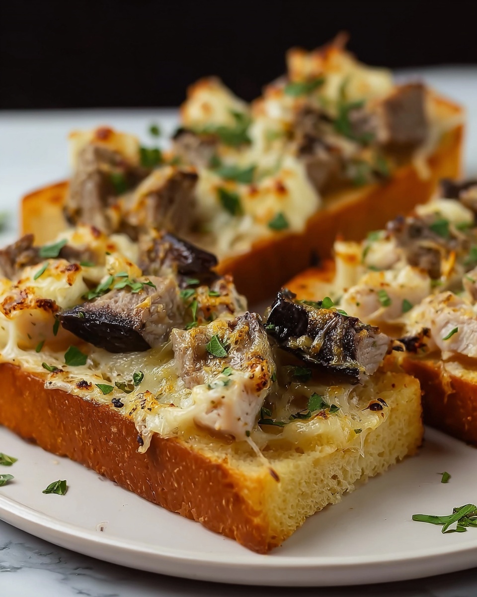 Steak Garlic Bread Recipe - Recipe Image
