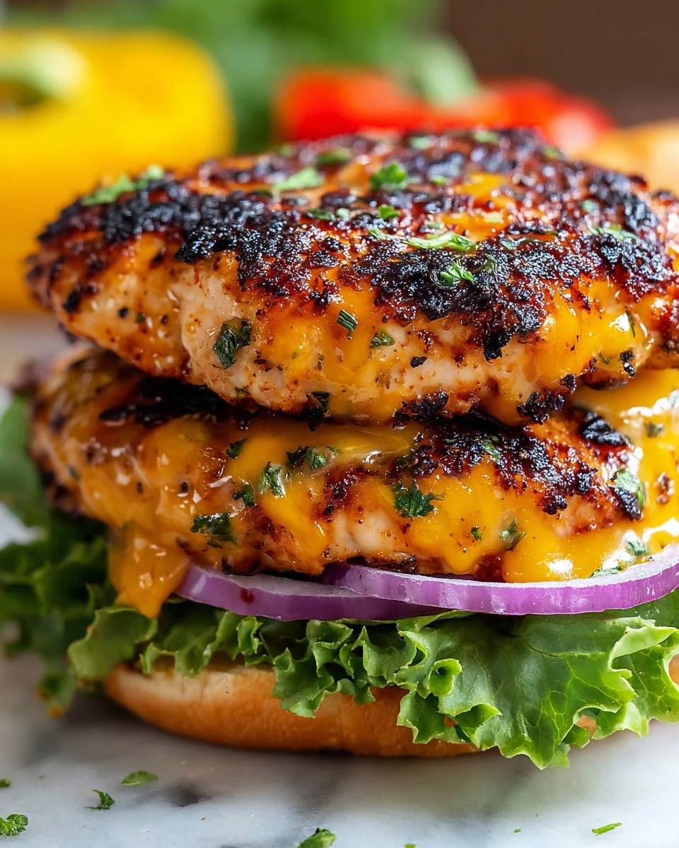 Cheddar Ranch Chicken Burgers Recipe - Recipe Image