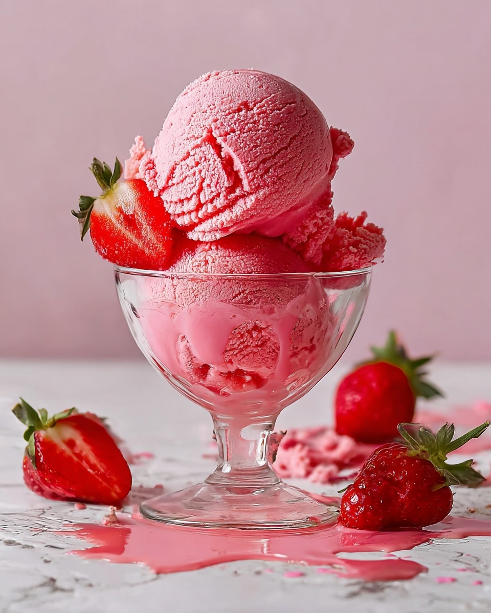 Strawberry Sorbet Recipe - Recipe Image