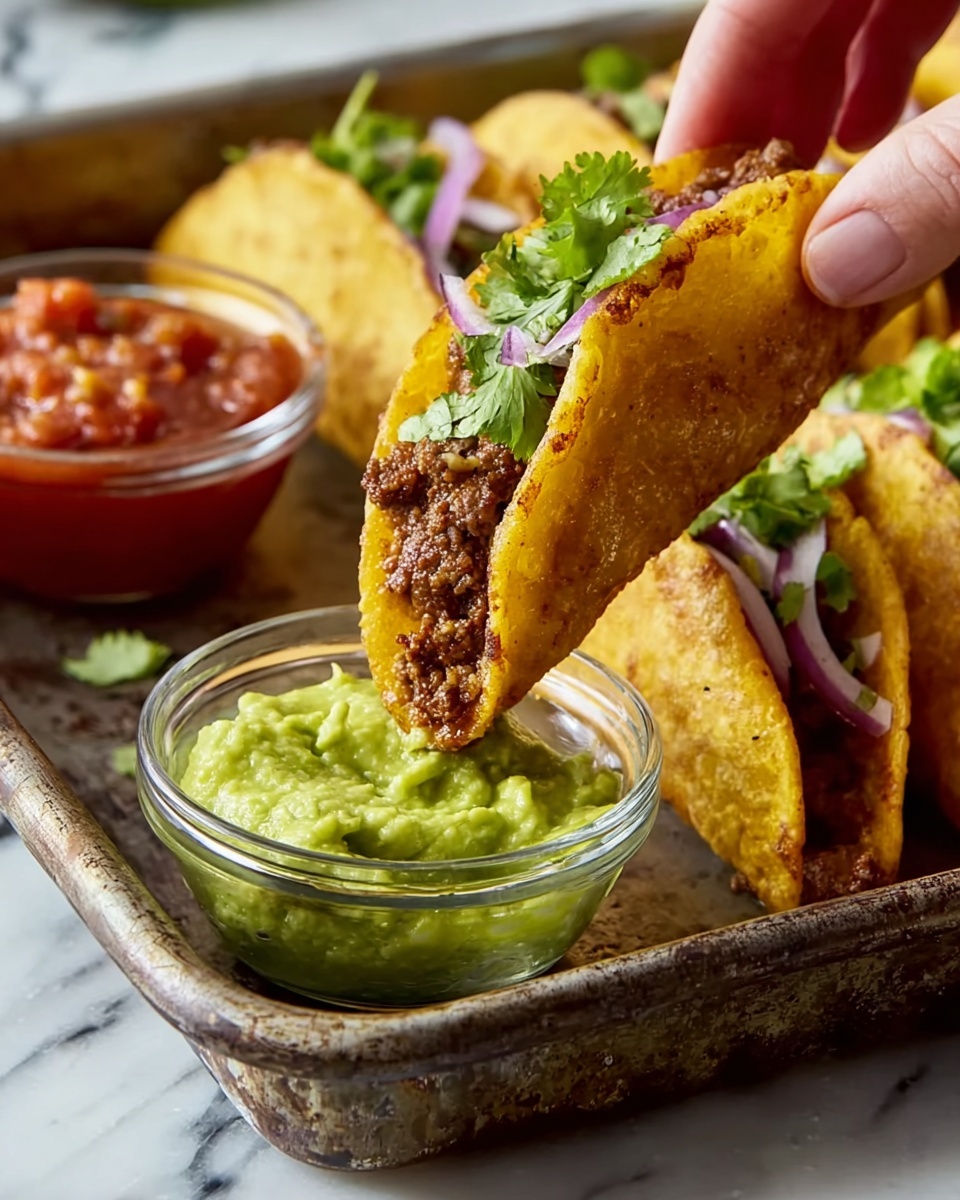 Crispy Ground Beef Tacos Recipe - Recipe Image