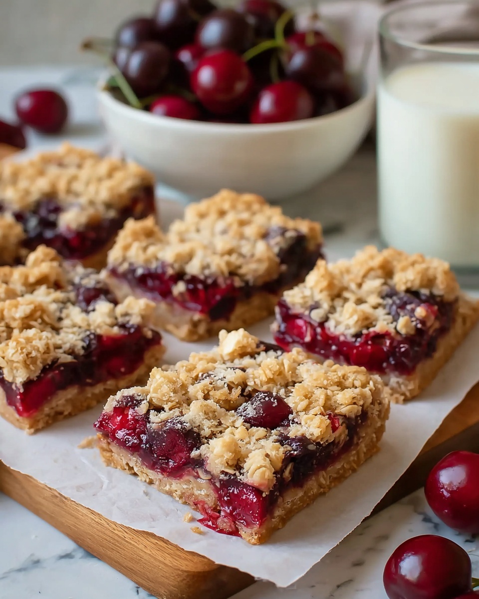 Cherry Crumble Bars Recipe - Recipe Image