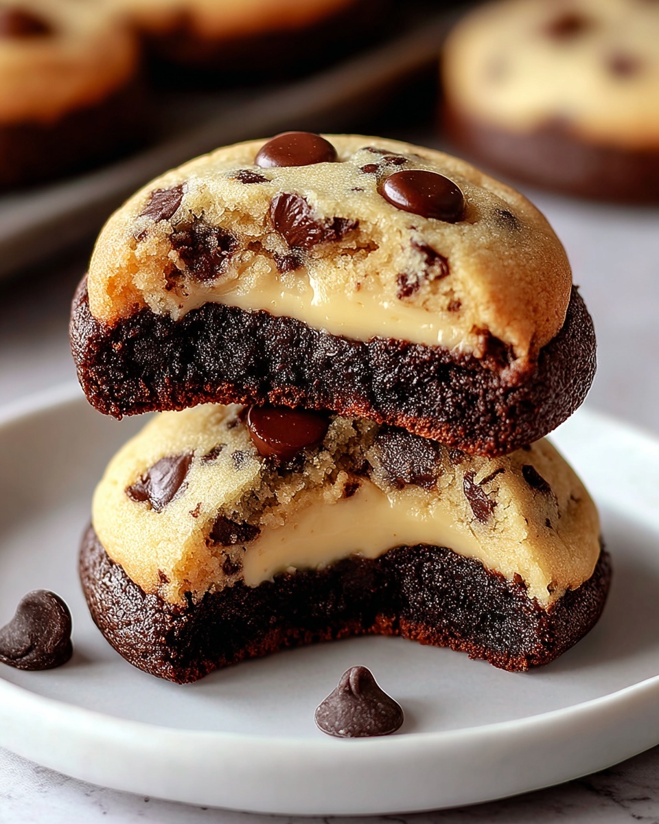 Cheesecake Stuffed Chocolate Chip Cookies Recipe - Recipe Image