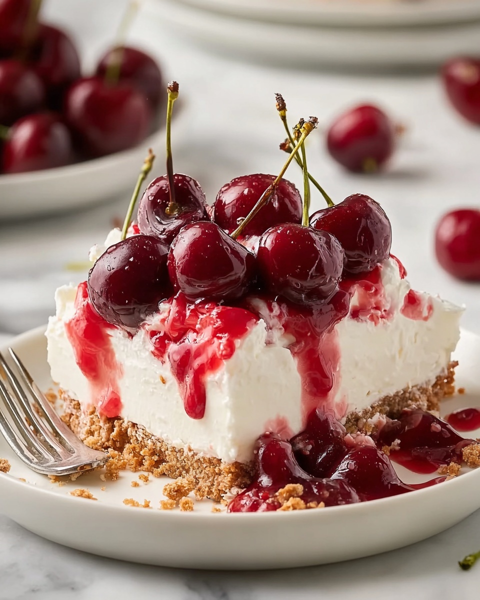 Cherry Delight Cheesecake Fluff Recipe - Recipe Image
