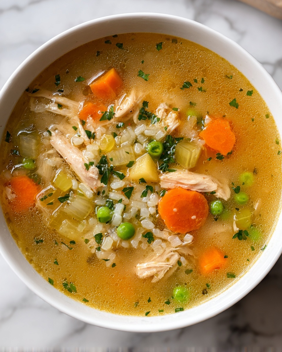 Leftover Turkey Soup with Rice, Vegetables, and Herbs Recipe - Recipe Image