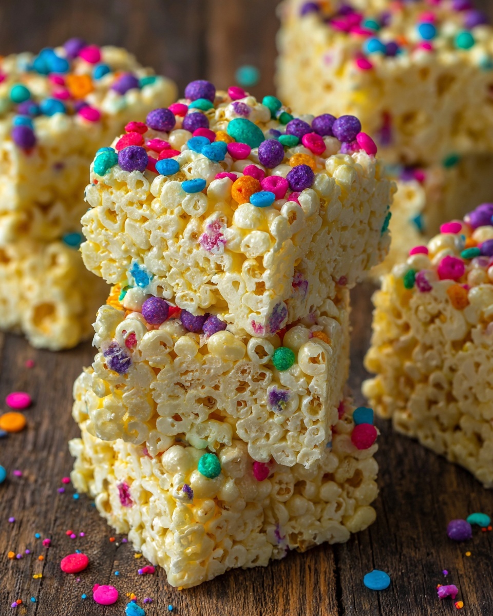 Funfetti Marshmallow Popcorn Treats Recipe - Recipe Image