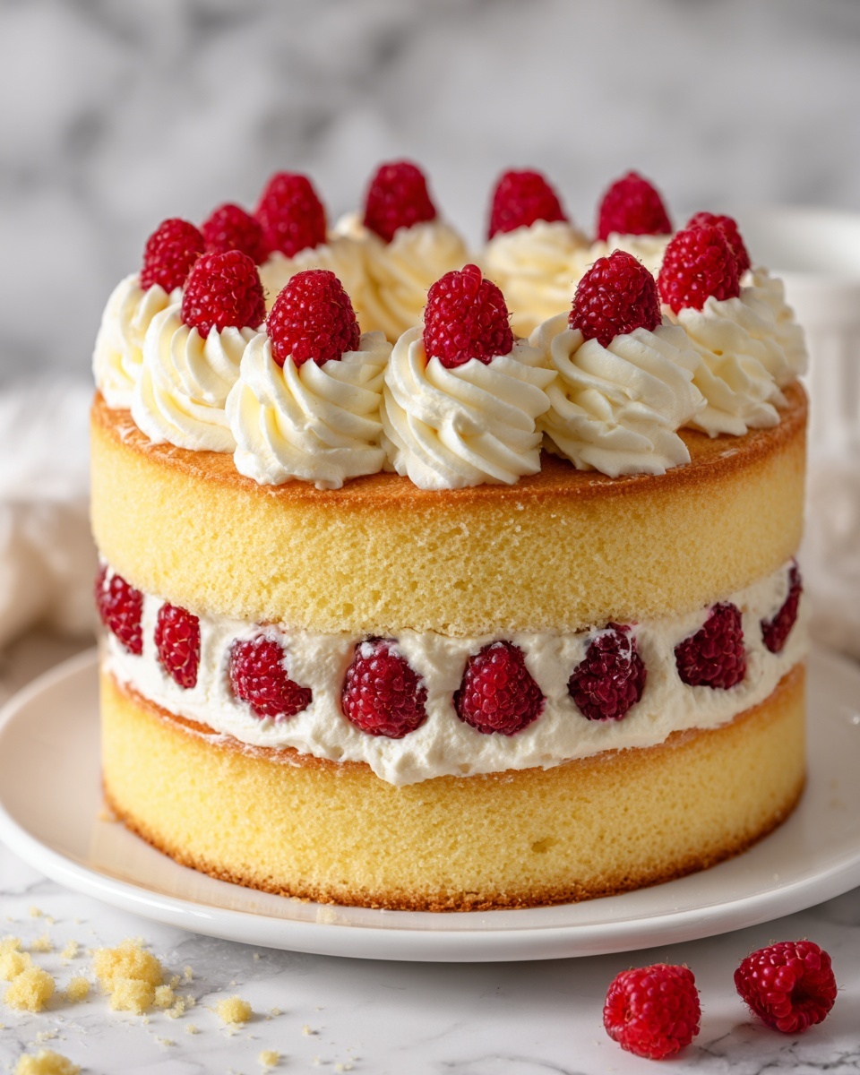 White Chocolate Raspberry Cake Recipe - Recipe Image
