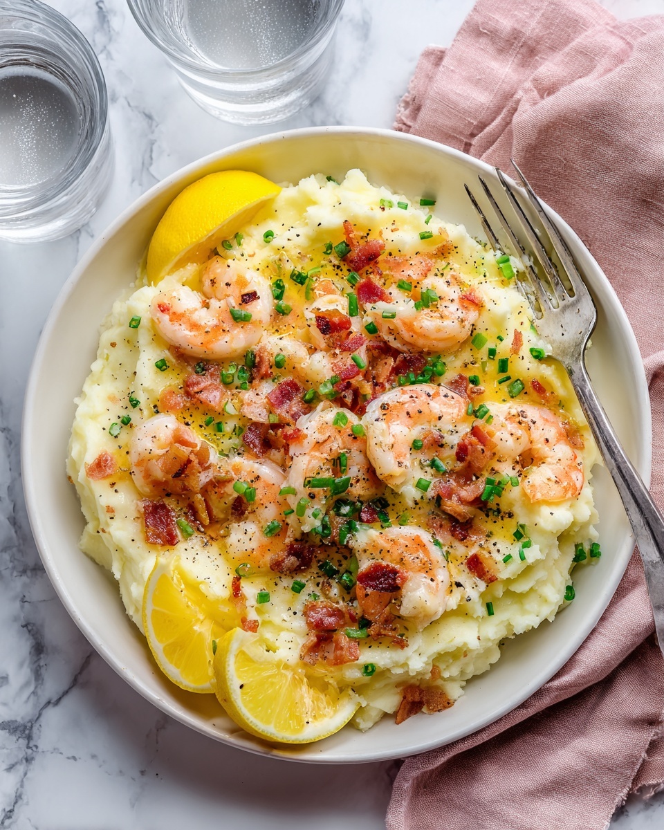 Low Carb Keto Shrimp and Grits Recipe - Recipe Image