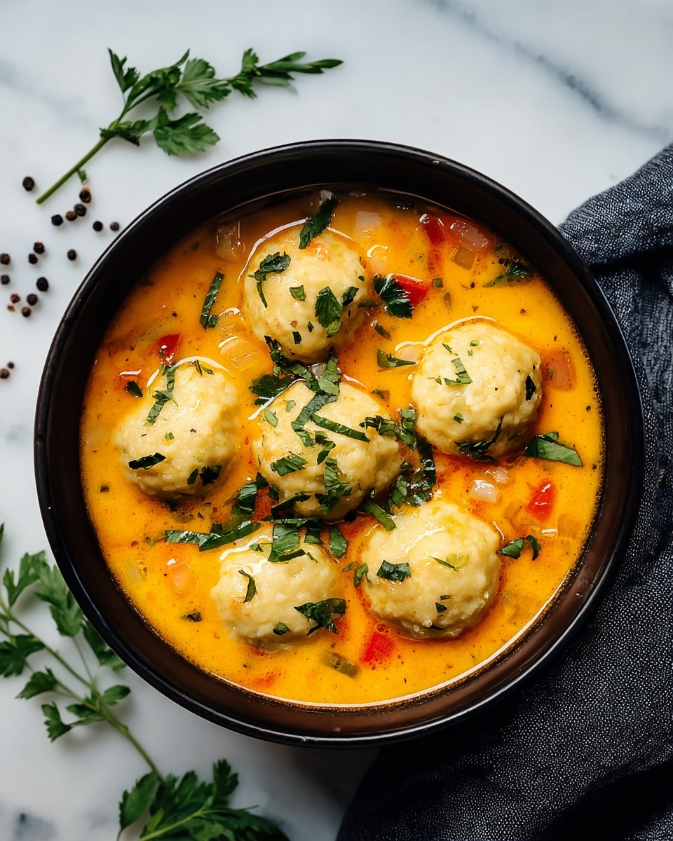 Coconut Curry Soup with Dumplings Recipe - Recipe Image
