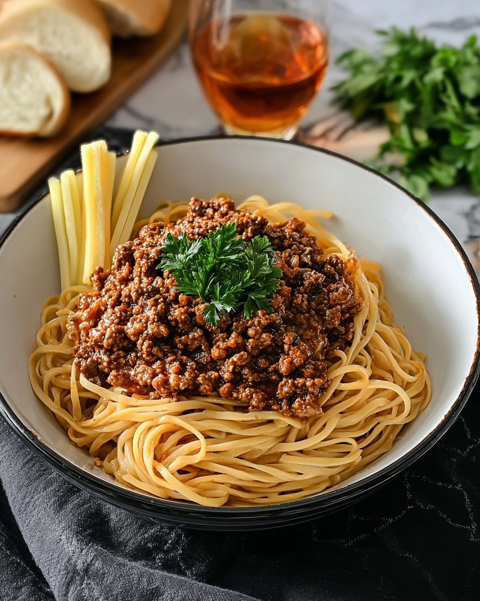 Mongolian Ground Beef Noodles Recipe - Recipe Image
