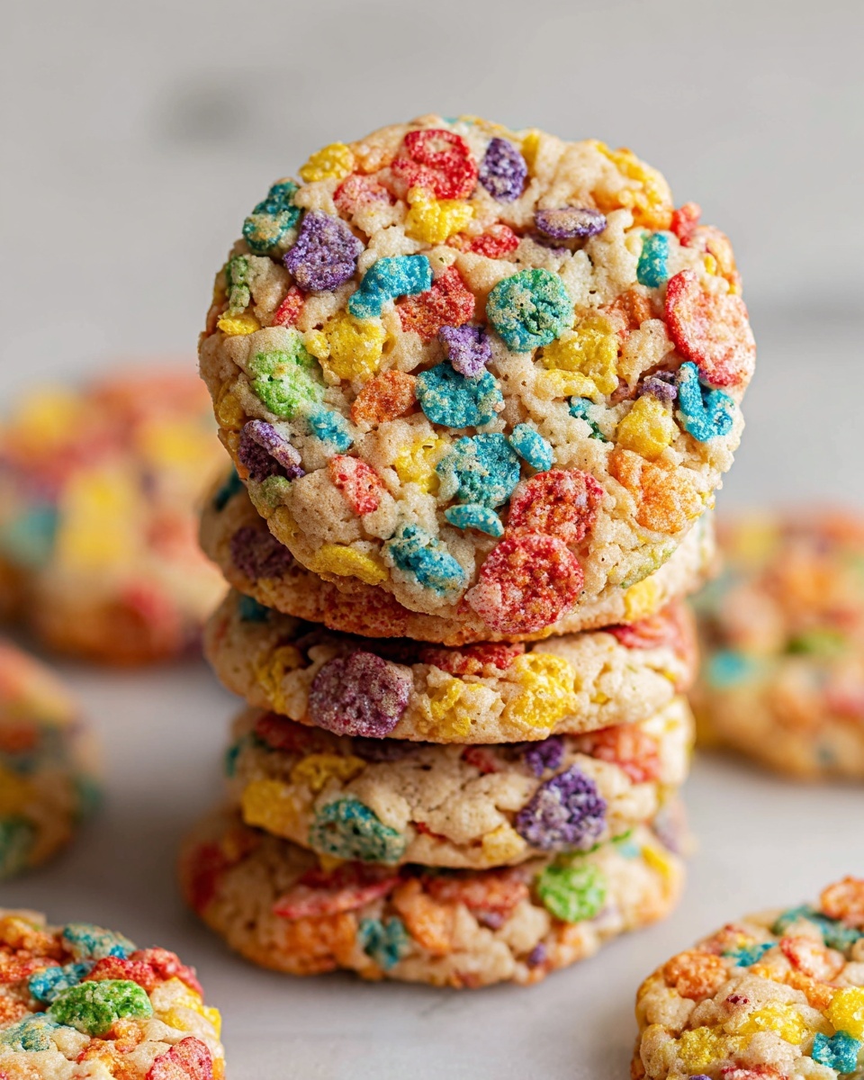 Fruity Pebbles Cake Mix Cookies Recipe - Recipe Image