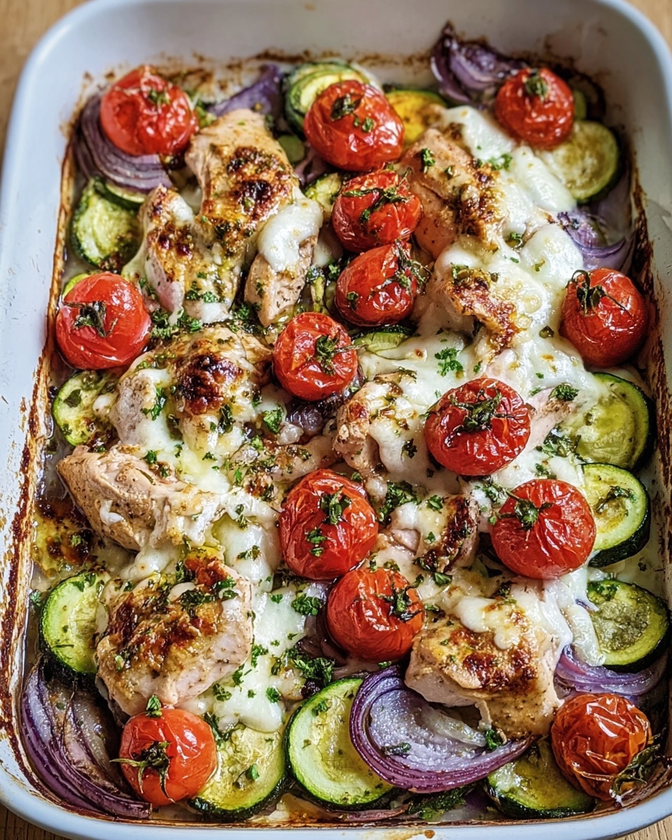 Mediterranean Chicken Zucchini Bake Recipe - Recipe Image