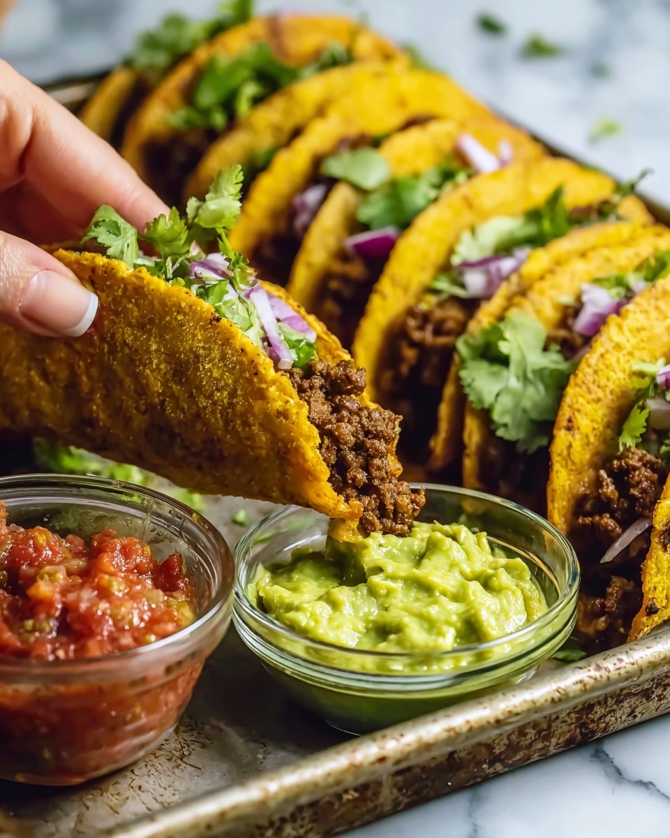 Crispy Ground Beef Tacos Recipe - Recipe Image