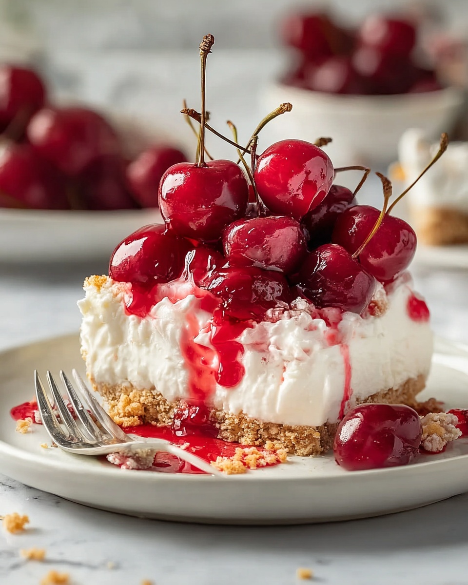 Cherry Delight Cheesecake Fluff Recipe - Recipe Image