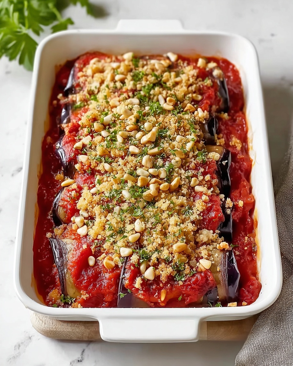 Involtini di Melanzane (Eggplant Roll-Ups) with Tomato and Cheese Filling Recipe - Recipe Image