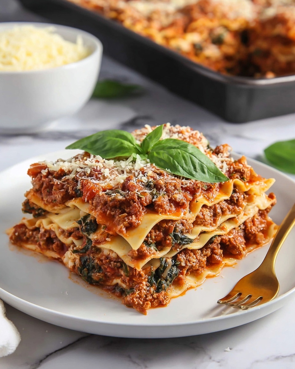 Classic Meat Lasagna with Béchamel Sauce Recipe - Recipe Image
