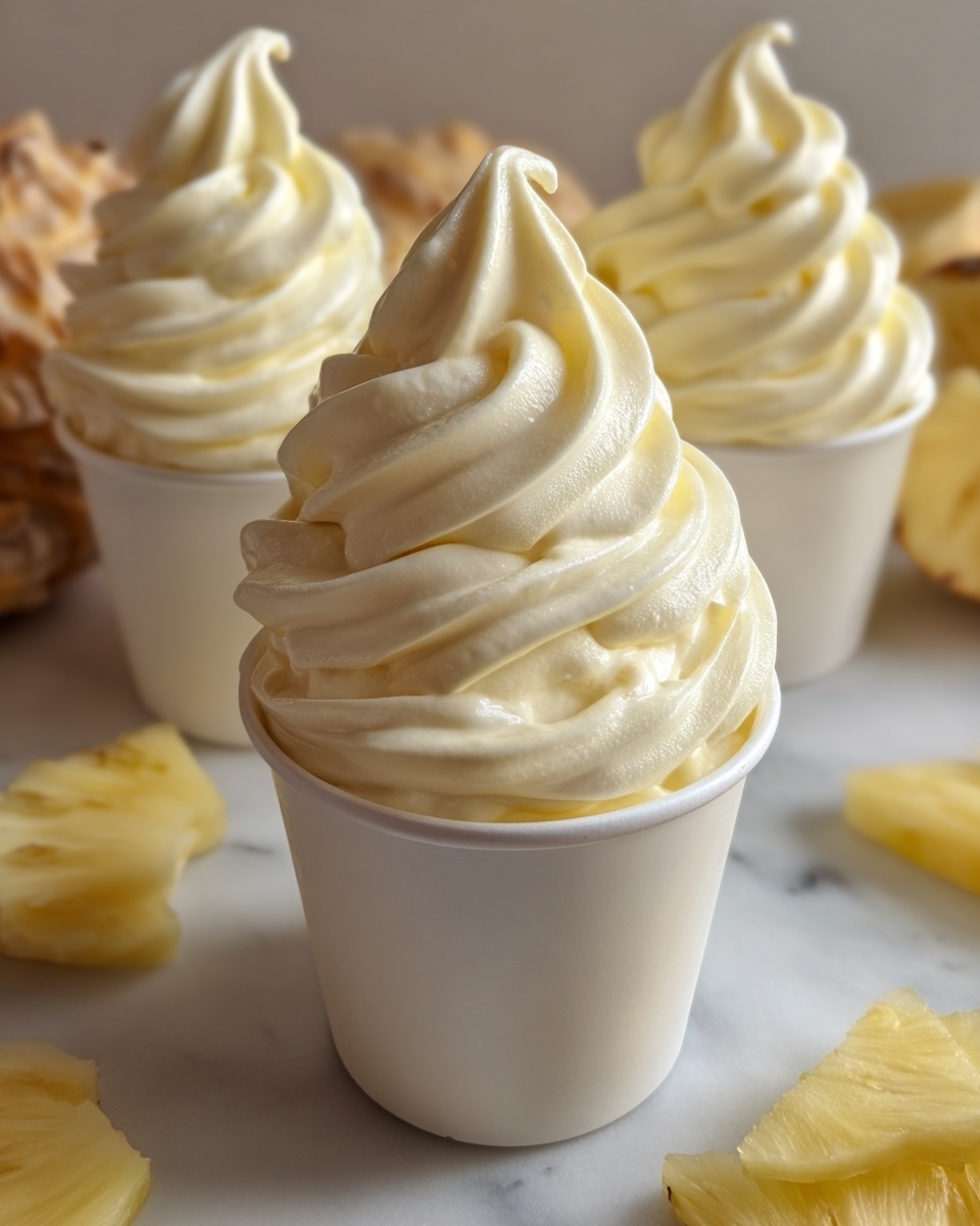 Homemade Pineapple Soft Serve Ice Cream Recipe - Recipe Image