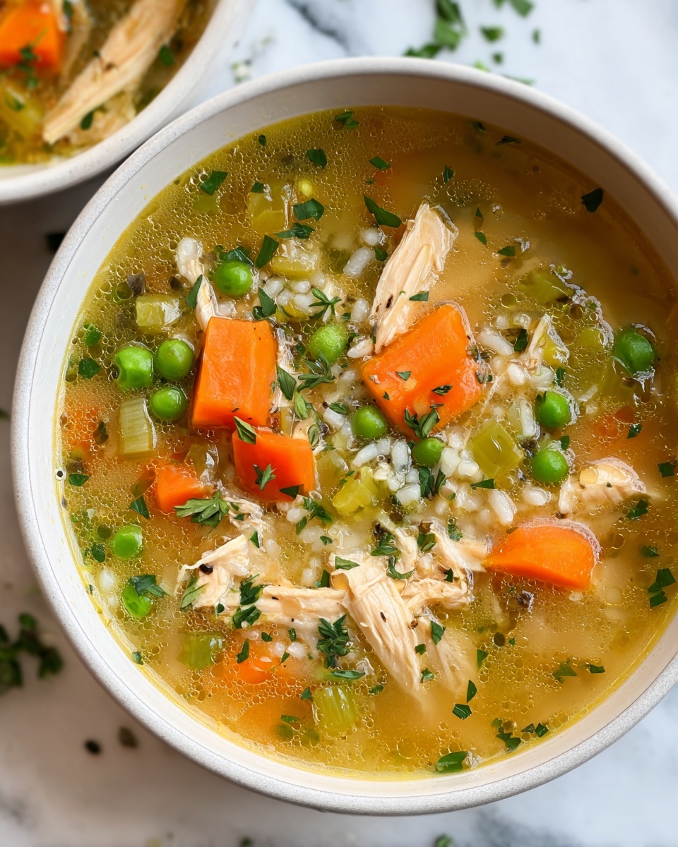 Leftover Turkey Soup with Rice, Vegetables, and Herbs Recipe - Recipe Image