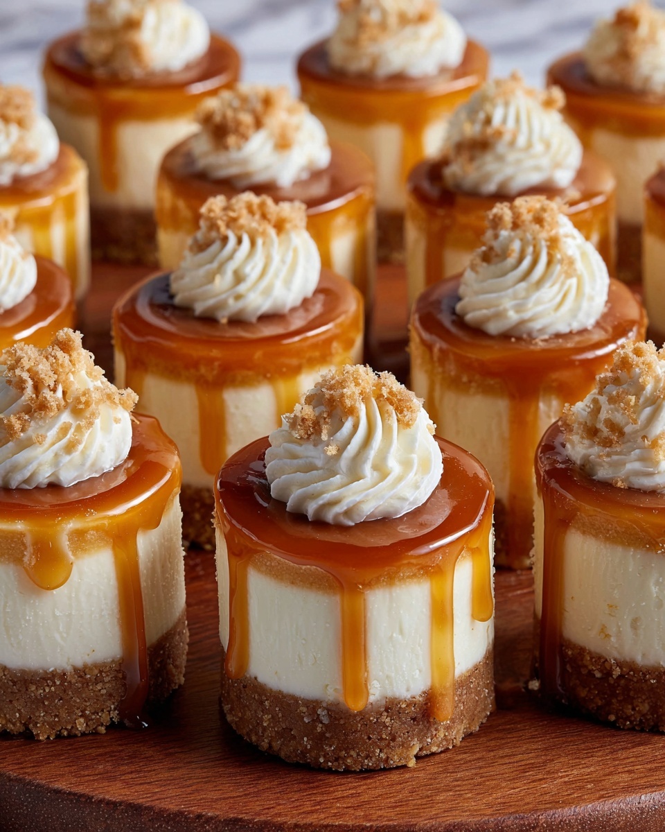 Mini Dulce de Leche Cheesecakes Recipe - Recipe Image