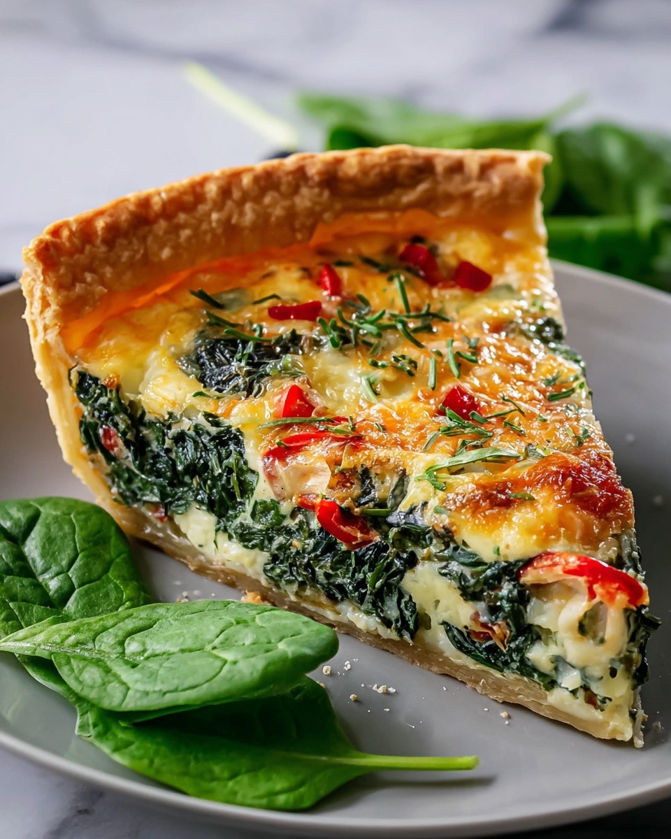 Savory Spinach Quiche Recipe - Recipe Image