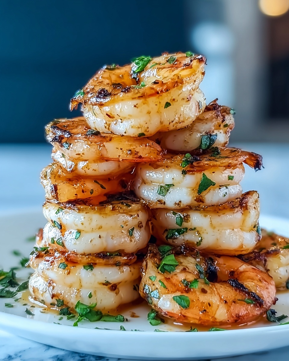 Garlic Butter Shrimp Stack Recipe - Recipe Image