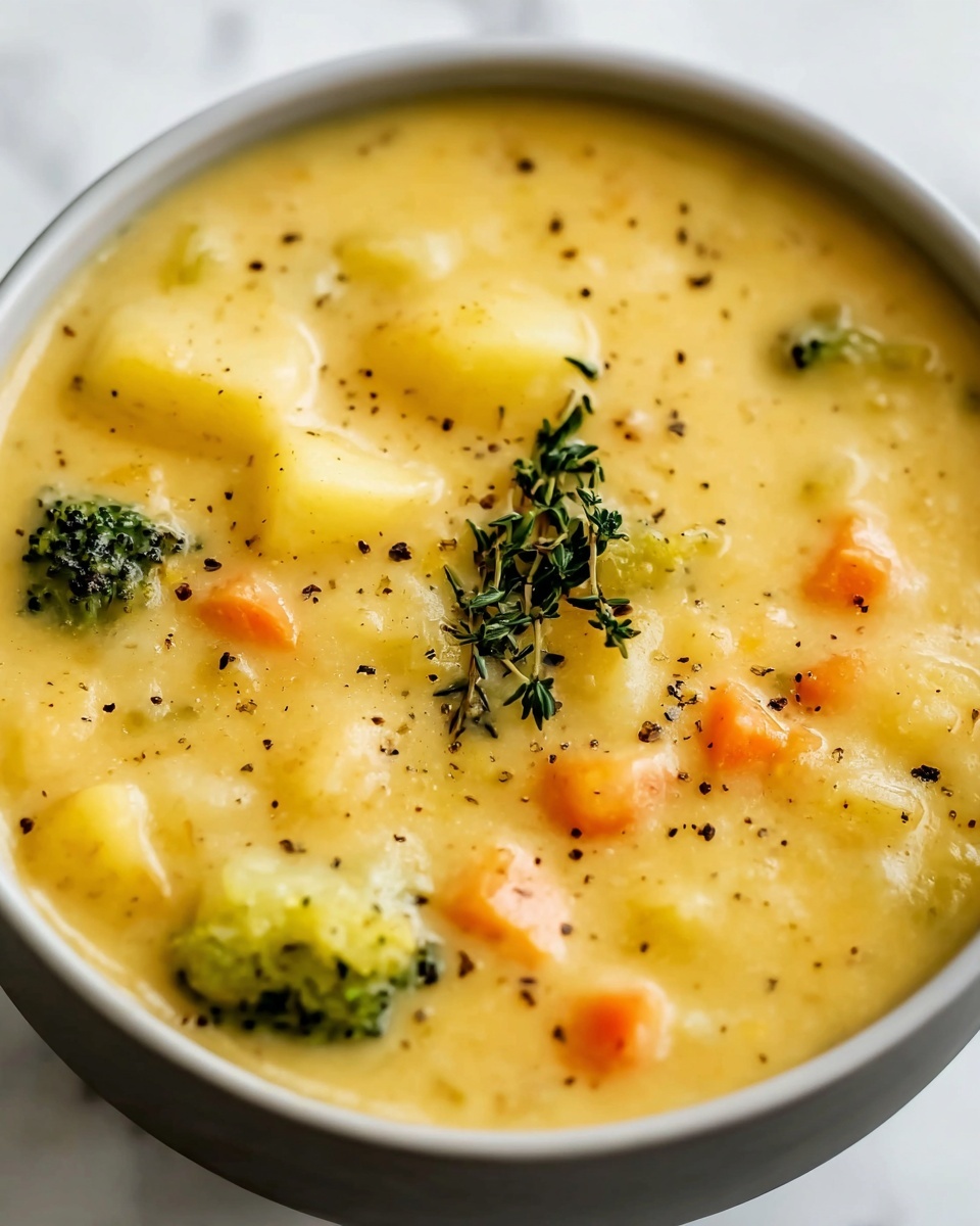 Broccoli Potato Cheese Soup Recipe - Recipe Image