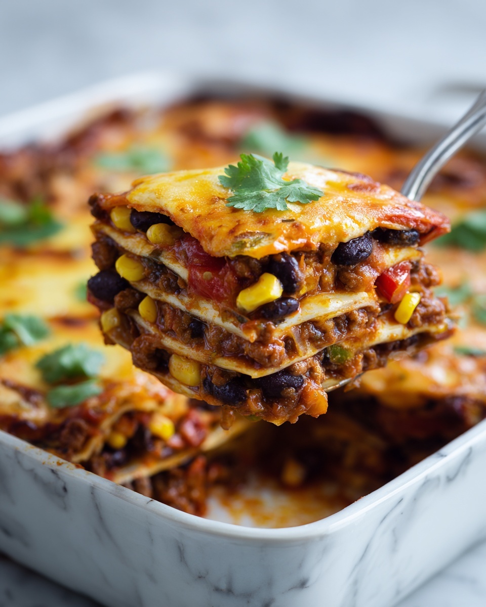 Southwestern Black Bean Casserole Recipe - Recipe Image