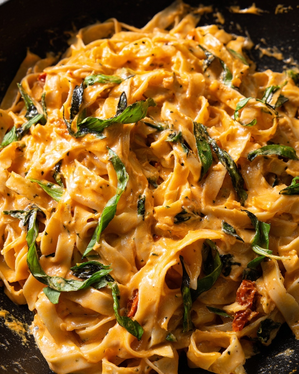 Creamy Sun-Dried Tomato Fettuccine Recipe - Recipe Image
