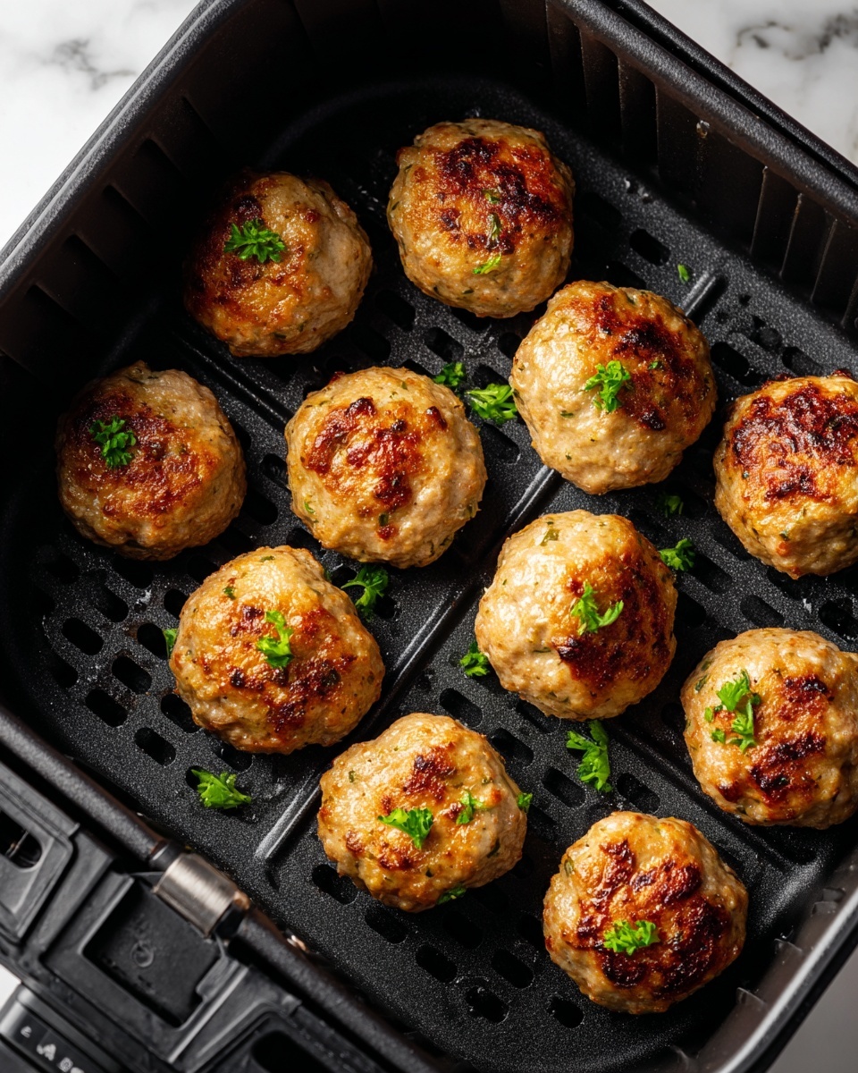 Air Fryer Chicken Parmesan Meatballs Recipe - Recipe Image