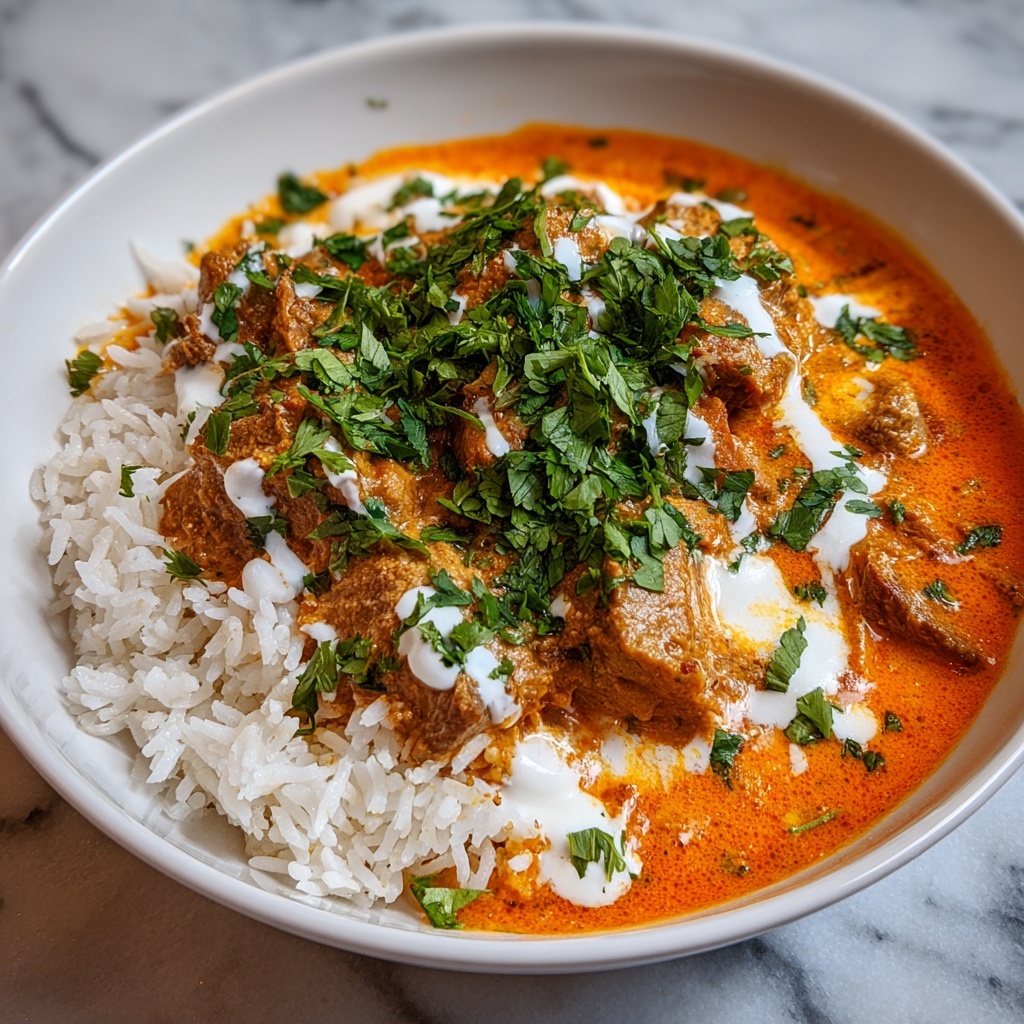 Easy Slow Cooker Butter Chicken & Rice Meal Recipe - Recipe Image