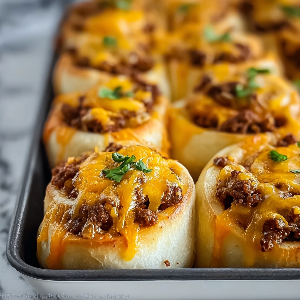 Cheesy Beefy Rolls Up Recipe - Recipe Image