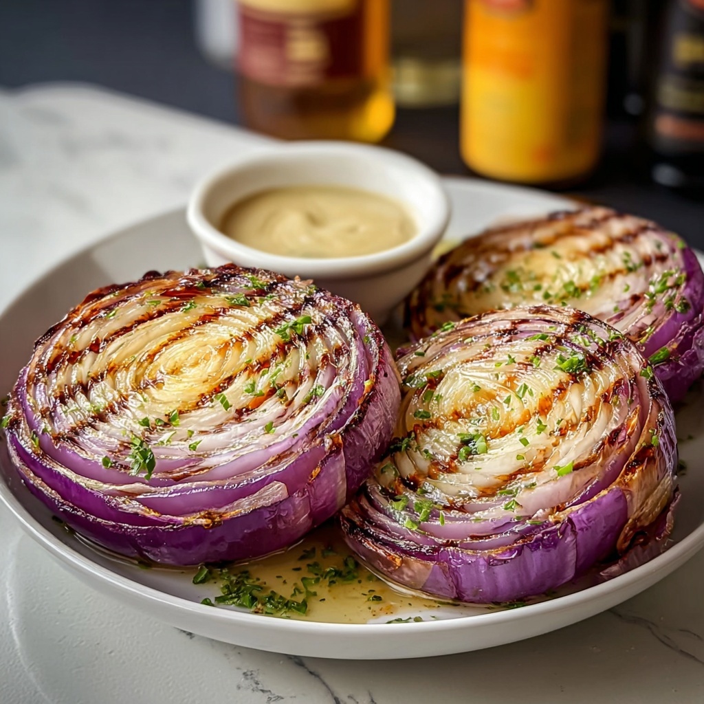 Oven Roasted Garlic Cabbage Steaks Recipe - Recipe Image