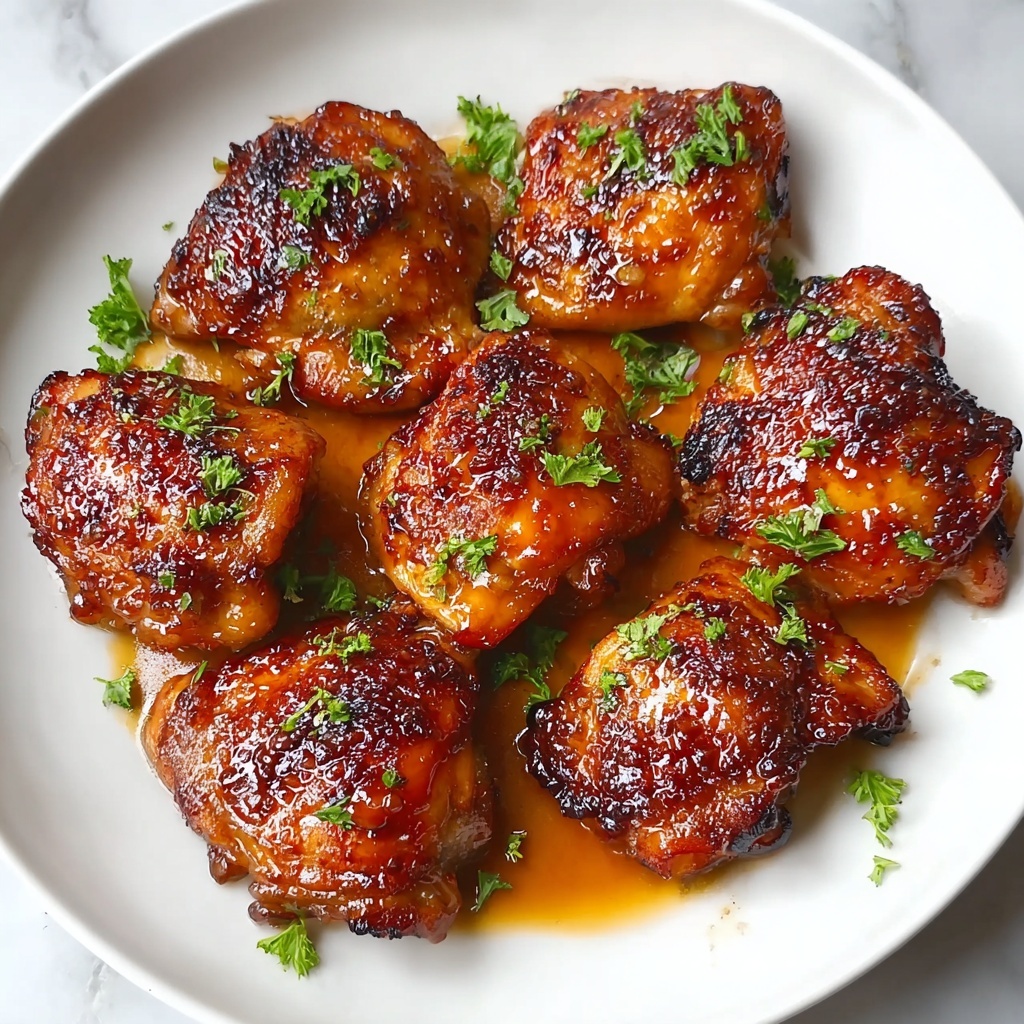 Honey Garlic Chicken Thighs Recipe - Recipe Image