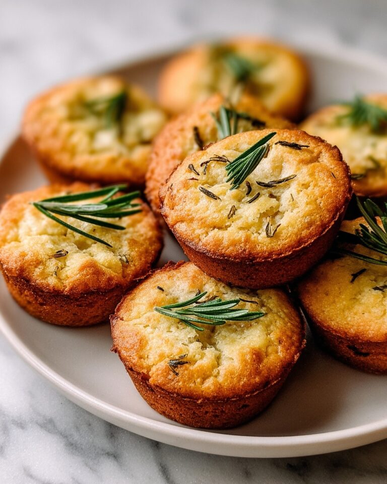 Garlic Rosemary Focaccia Muffins Recipe