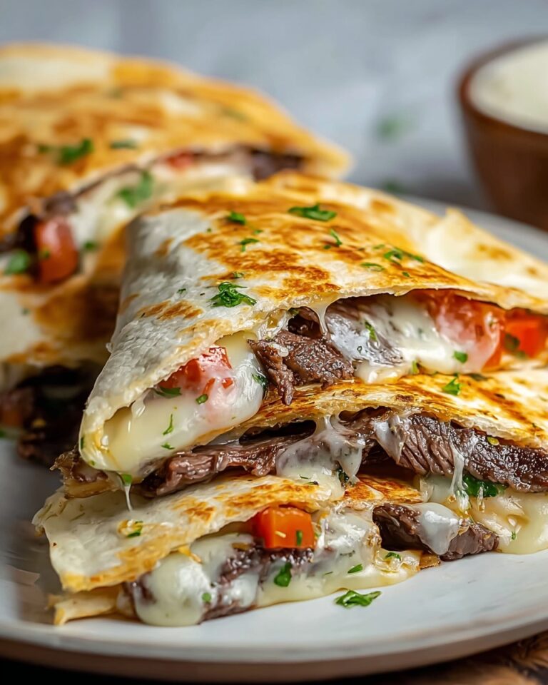 Steak Cheese Quesadillas on Blackstone Recipe