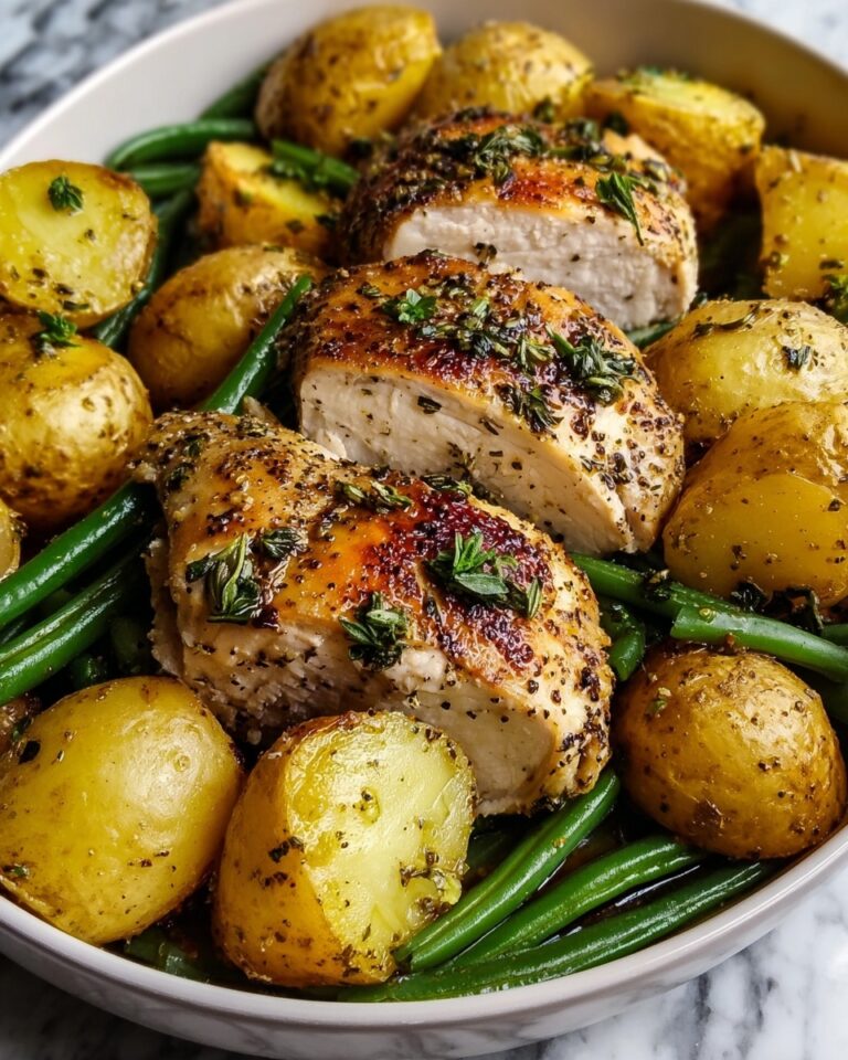 Italian Chicken, Potato, and Green Bean Bake Recipe