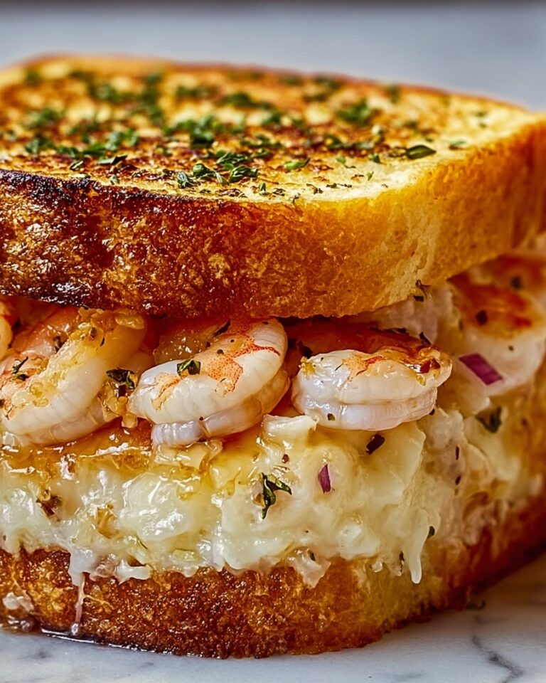 Ultimate Shrimp Grilled Cheese with Garlic Bread Recipe