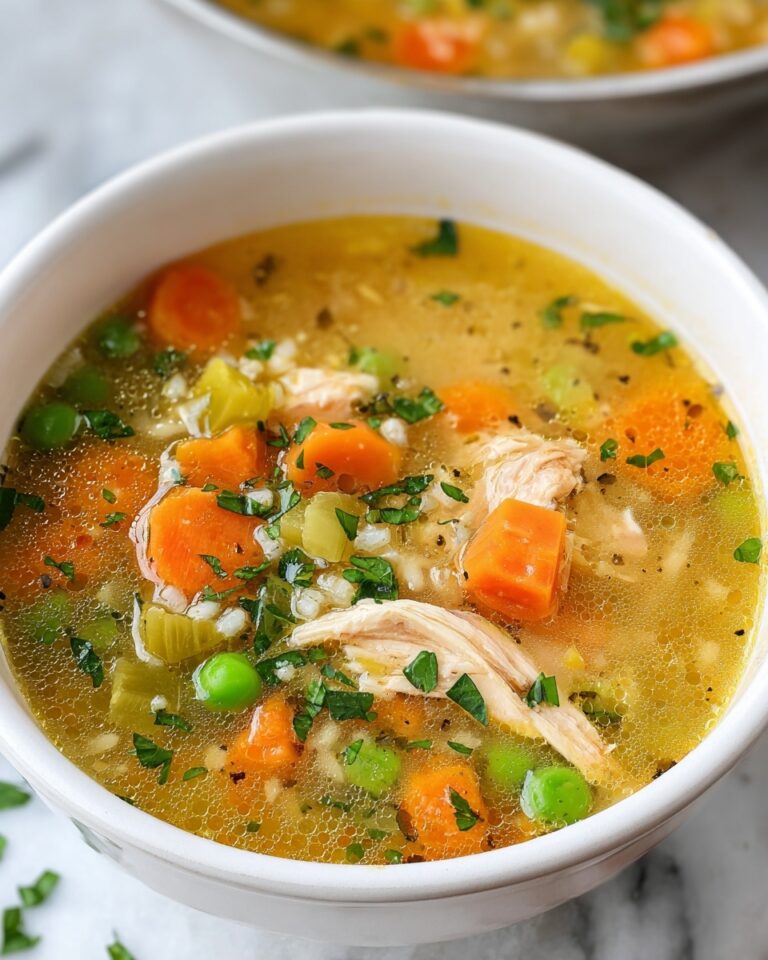 Leftover Turkey Soup with Rice, Vegetables, and Herbs Recipe