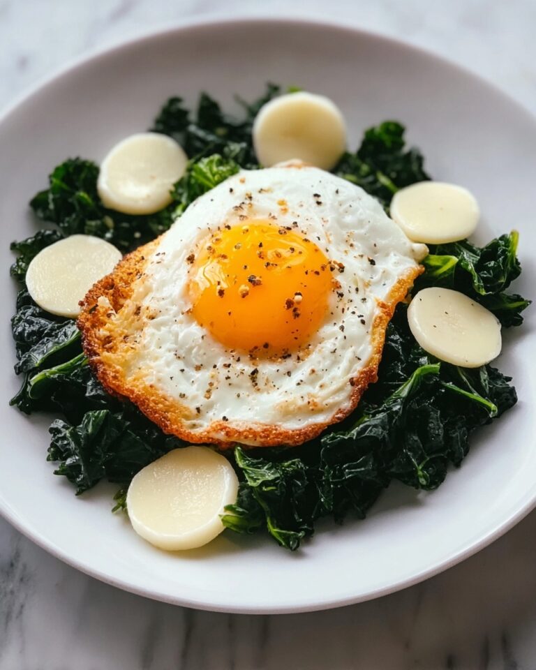 Sautéed Greens with Fried Eggs Recipe