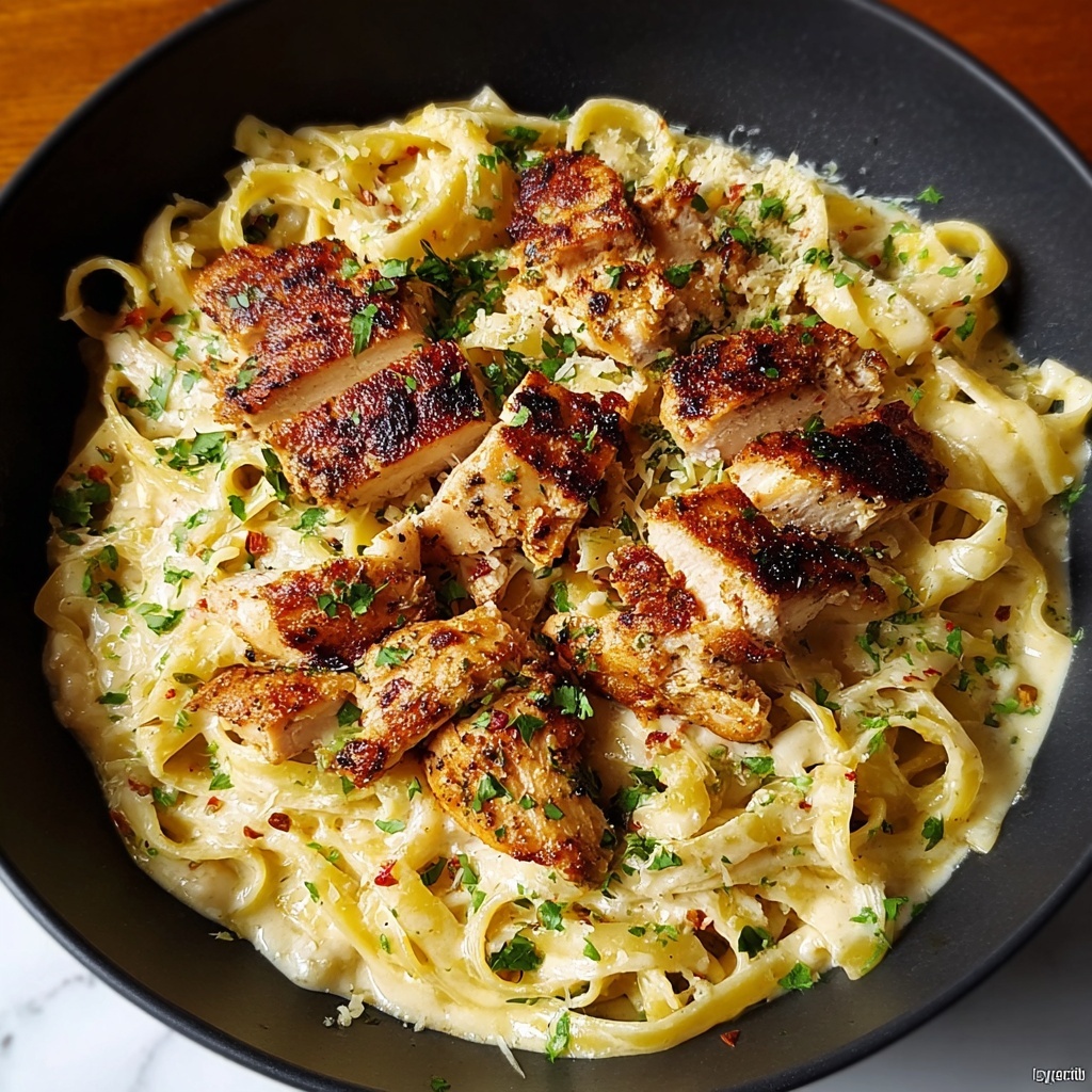 Cajun Chicken Fettuccine Alfredo Recipe - Recipe Image