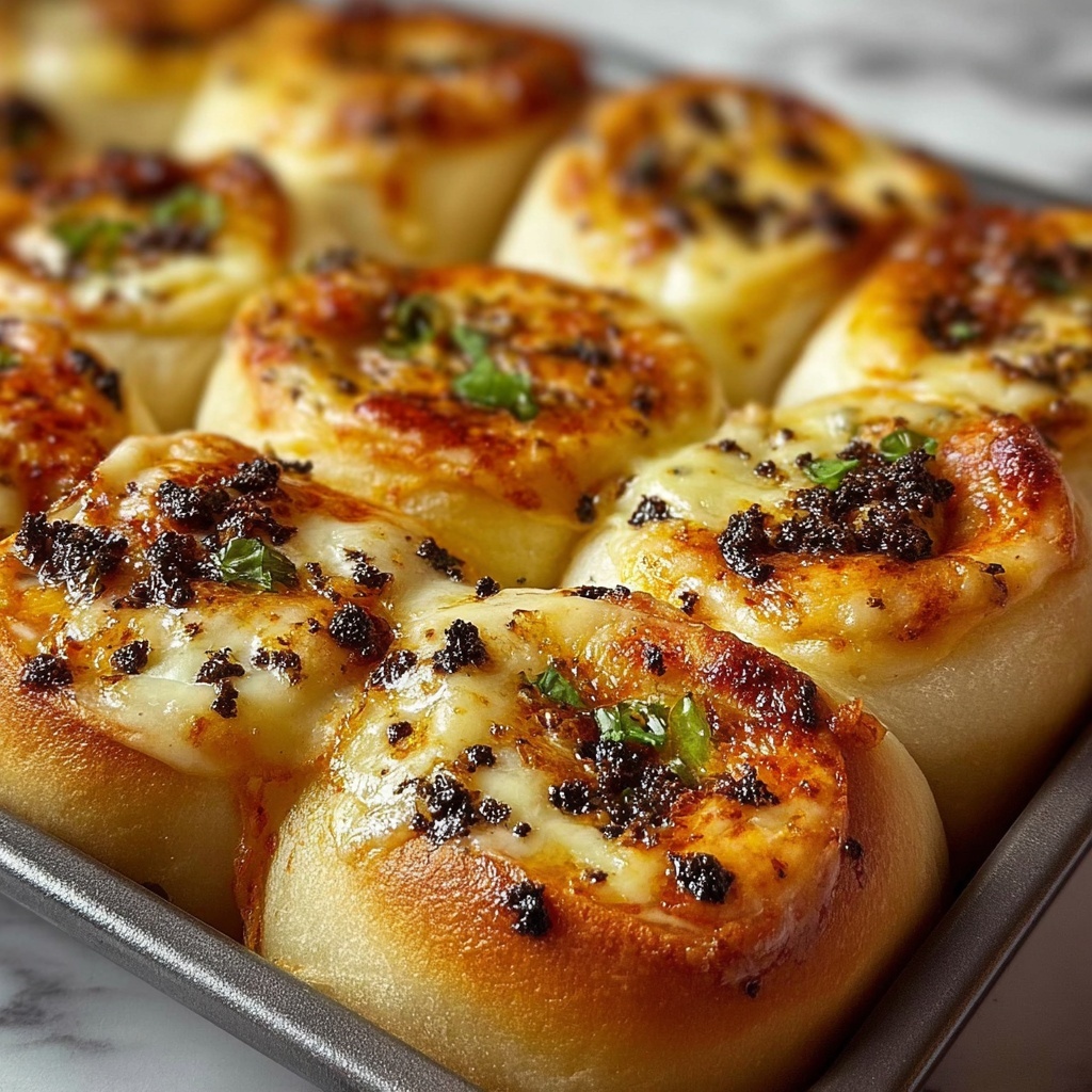 Cajun Blackened Chicken Alfredo Pizza Rolls Recipe - Recipe Image