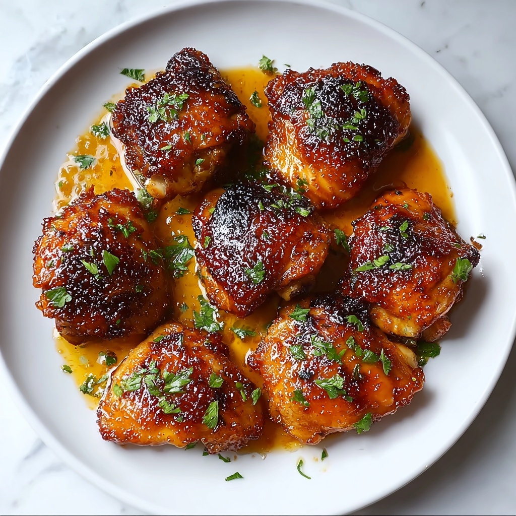 Honey Garlic Chicken Thighs Recipe - Recipe Image